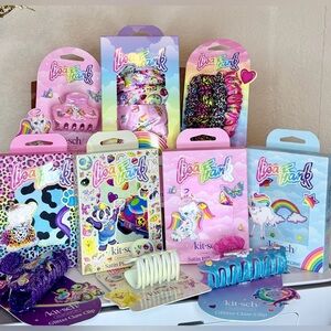 Lisa Frank Hair Clips and Pillowcase Bundle